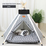 Pet Tent Cat House Removable And Washable Kennel Cat Villa Semi-enclosed Insulation Cat Nest Foldable Cat Tents