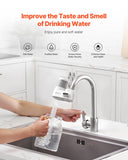 Faucet Mount Water Filters Sink Water Purifier For Kitchen White Vertical