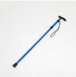 Aluminum trekking poles Folding telescopic ultralight four sticks off-road hiking outdoor walking stick portable old cane