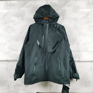 Multi-Zipper Pocket Technical Wind Jacket