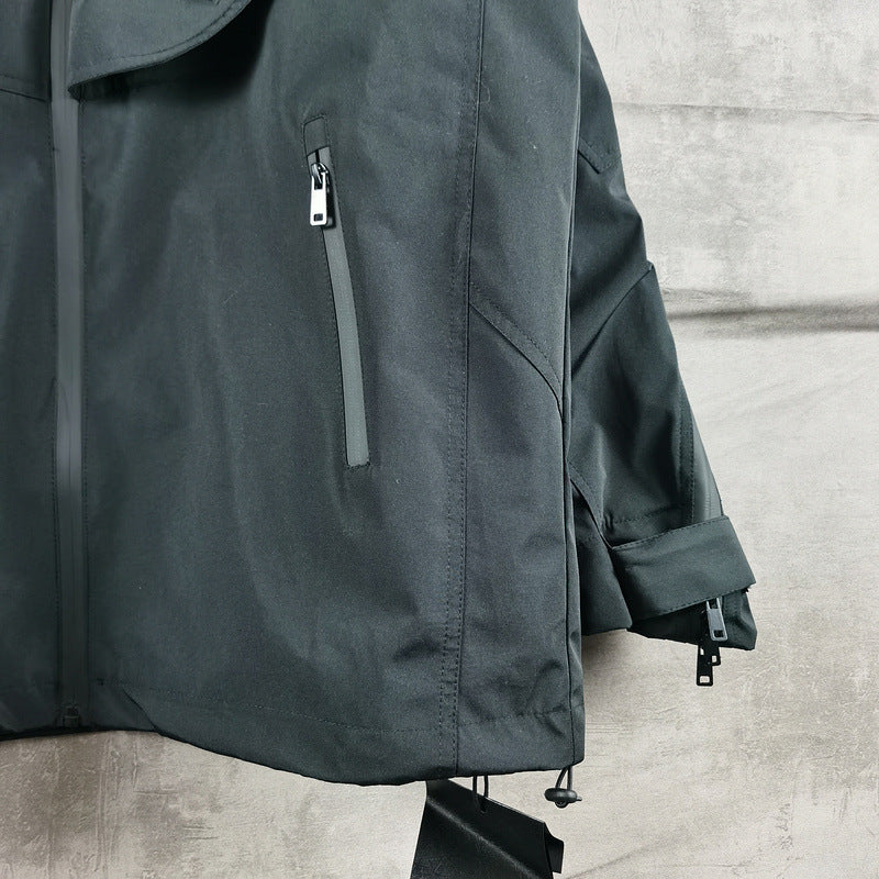Multi-Zipper Pocket Technical Wind Jacket