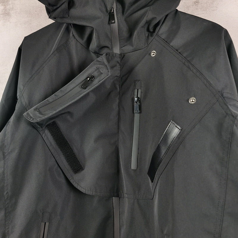 Multi-Zipper Pocket Technical Wind Jacket